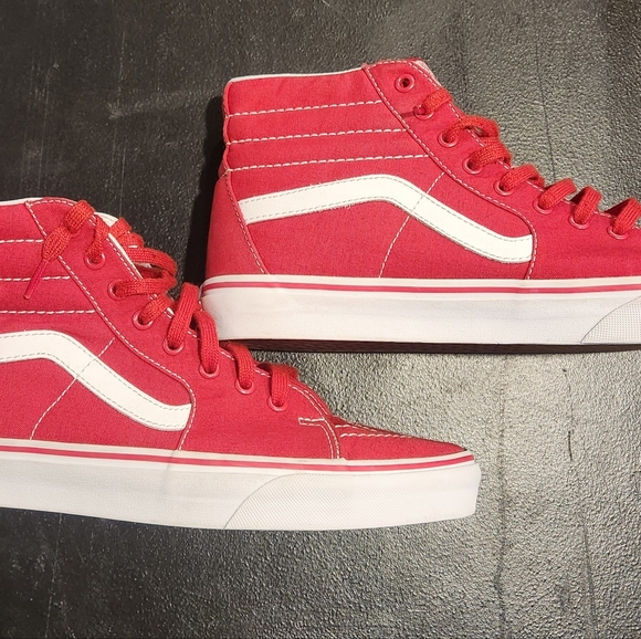 Men Vans SK8-Hi Canvas 'Formula One Red' Size 11 - Picture 2 of 7